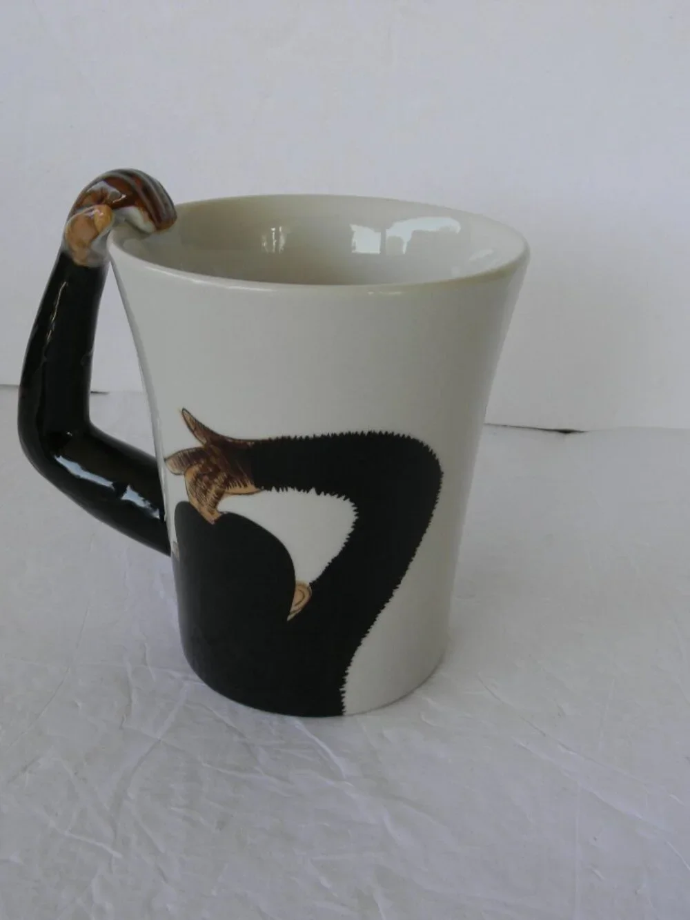 PIER 1 Monkey Chimpanzee 3D Arm Handle 16oz Coffee Tea Mug Cup